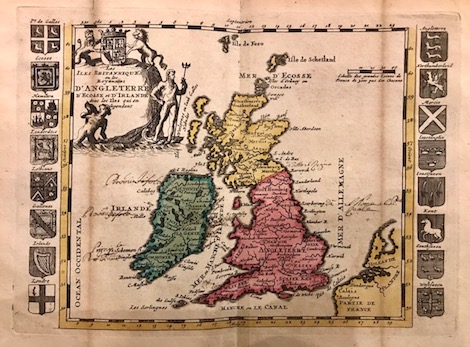 Feuille Daniel, de La (1640-1709) Les Iles Britanniques ou les Royaumes d'Angleterre, d'Ecosse et d'Irlande avec les Iles qui en dependent 1707 Amsterdam 